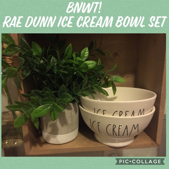 Rae Dunn Other - BNWT! Rae Dunn “Ice Cream” Bowl Set